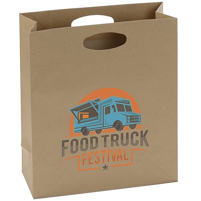 Die Cut Paper Shopper - 14 inches x 12 inches - Full Color