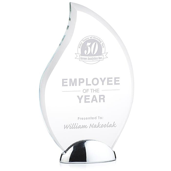 Superior Flame Starfire Award - 8 inches