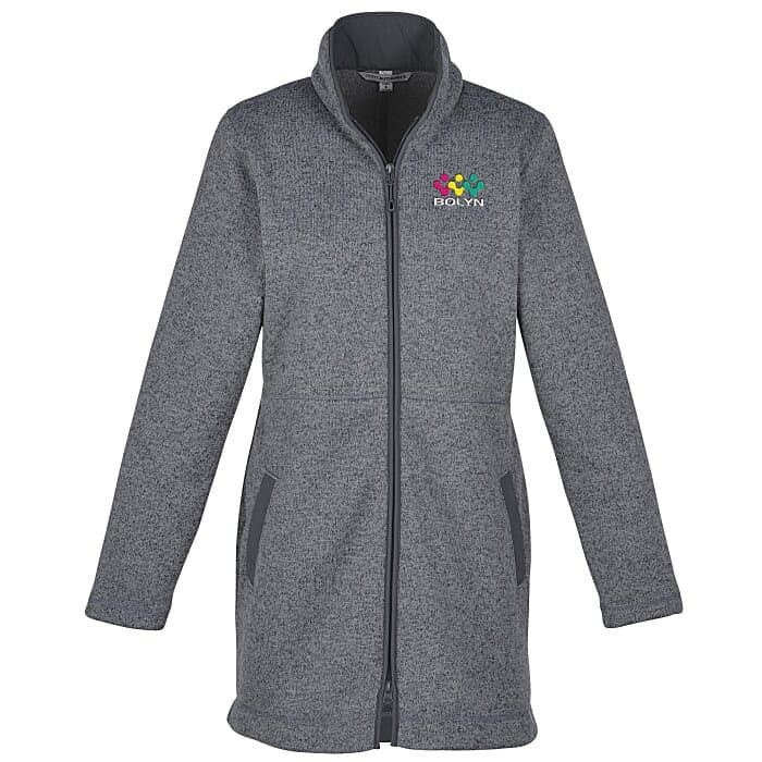 Curve Sweater Fleece Long Jacket - Ladies'