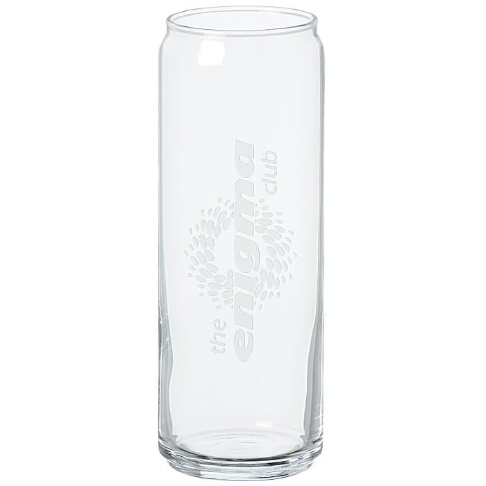 Slim Glass Can - 12.5 oz - Deep Etch