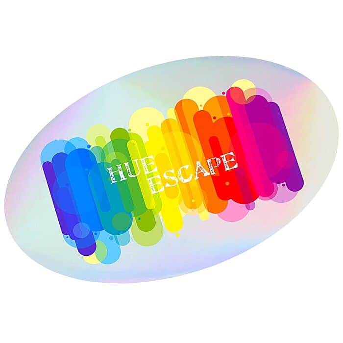Holographic Sticker - Oval - 3 inches x 4-1/2 inches