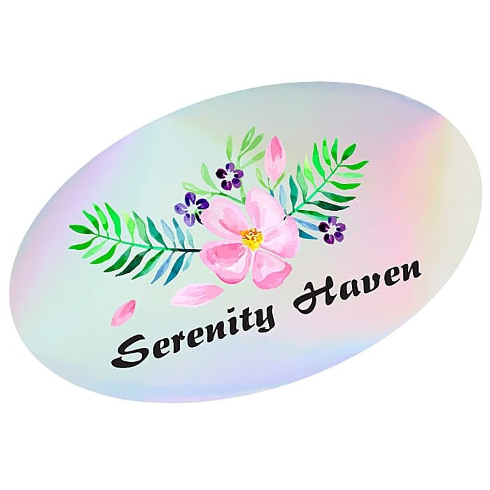 Holographic Sticker - Oval - 4 inches x 6 inches