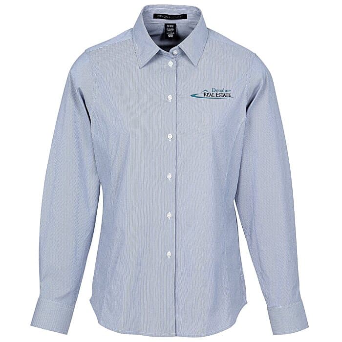 CrownLux Performance Microstripe Shirt - Ladies'