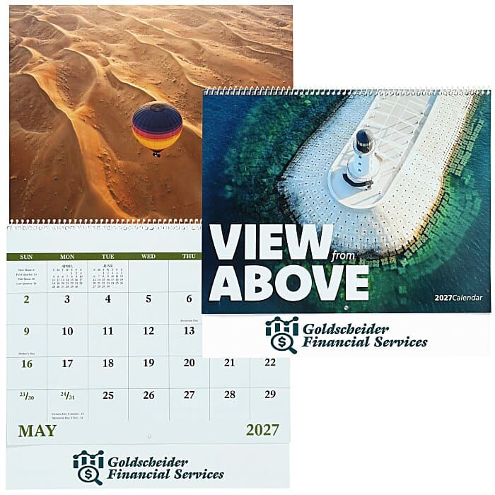 View From Above Wall Calendar - Spiral