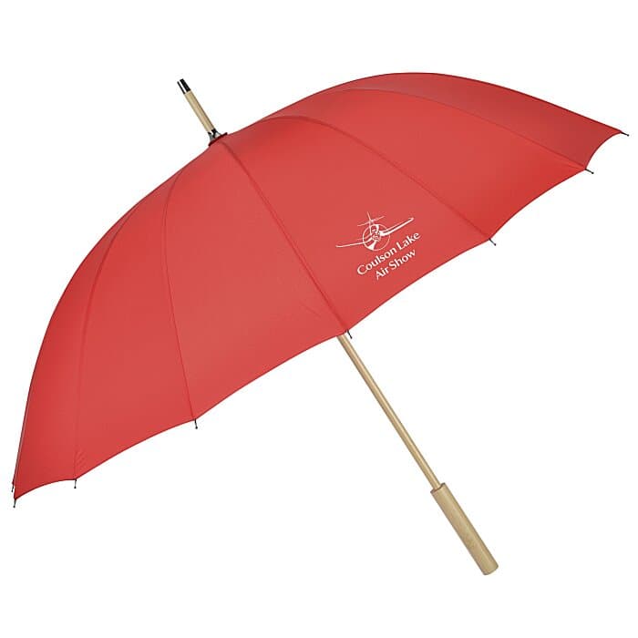 Shield Umbrella with Bamboo Handle - 46-inch Arc