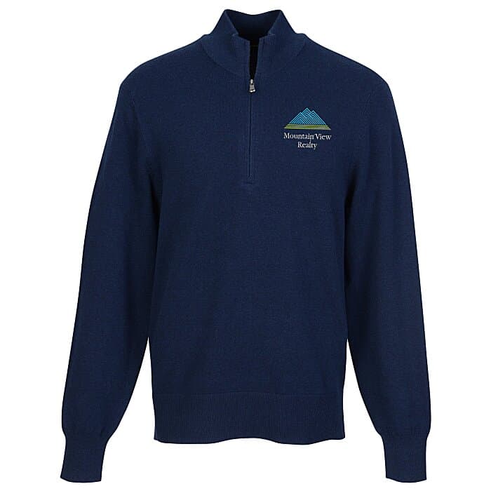 Easy Care Tri-Blend 1/4-Zip Sweater