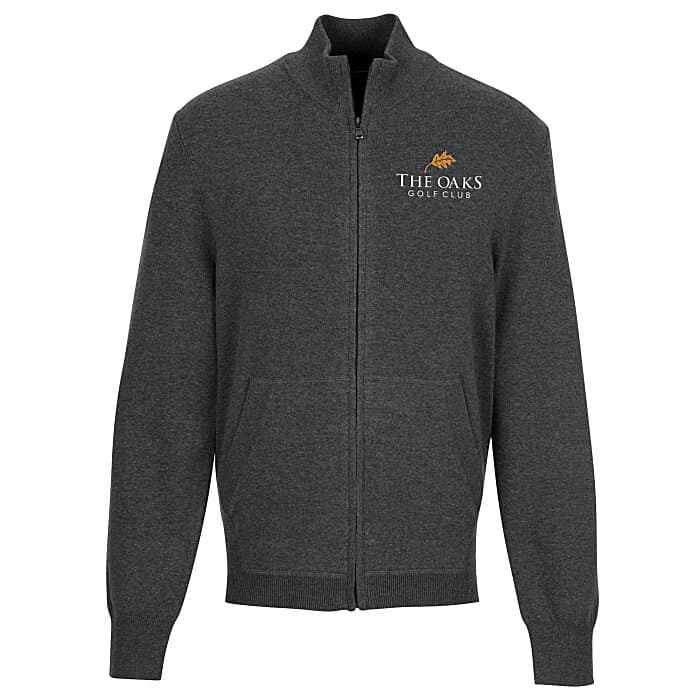 Easy Care Tri-Blend Full-Zip Sweater