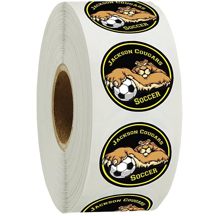 Full Color Sticker by the Roll - Circle - 1 inch - Low Quantity