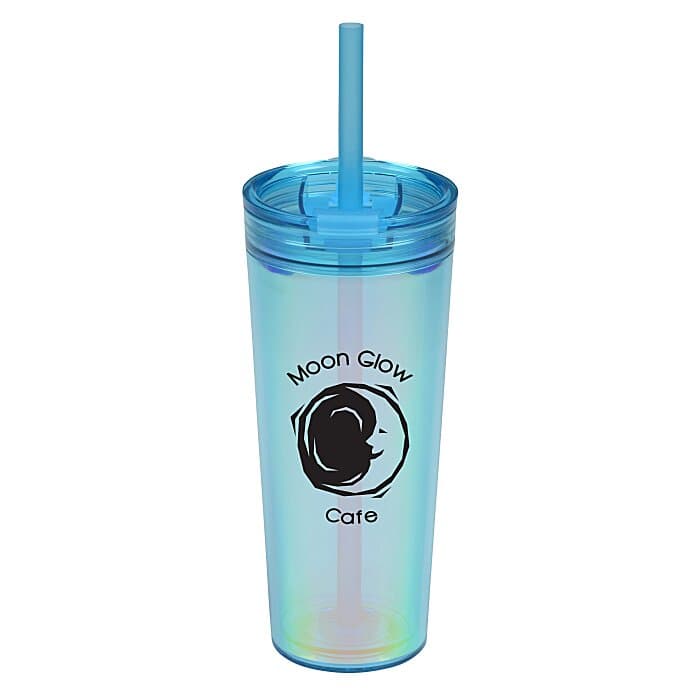 Glam Tumbler with Straw - 24 oz