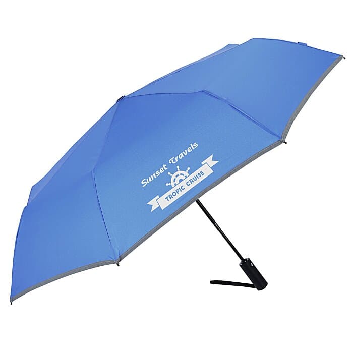 Auto Open Reflective Trim Umbrella - 48-inch Arc