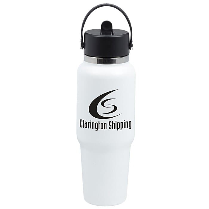 Hydro Flask Wide Mouth Travel Bottle with Flex Straw Cap - 32 oz