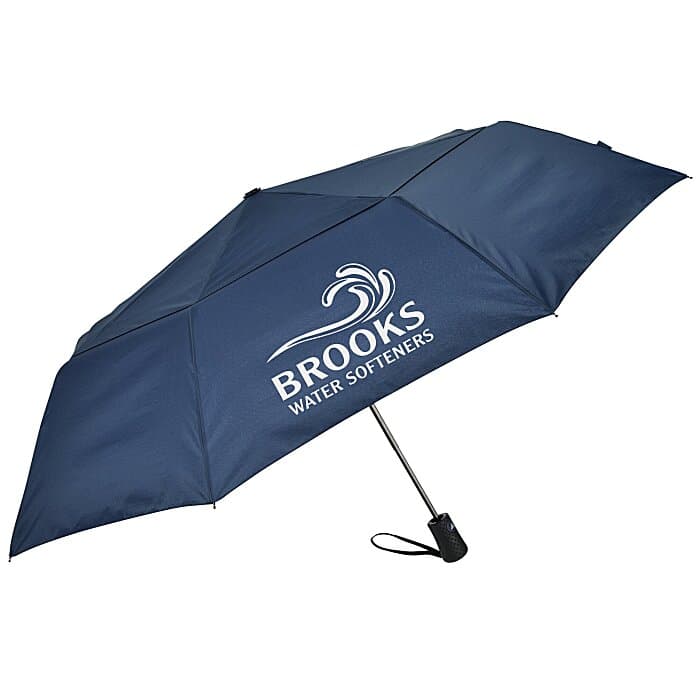Folding Auto Open Vented Umbrella - 46-inch Arc