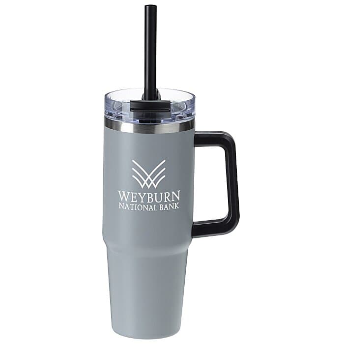 Intrepid Vacuum Mug with Straw - 30 oz