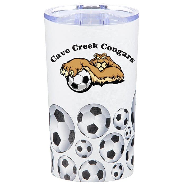 Soccer Full Color Travel Tumbler - 20 oz