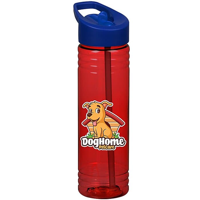 Halcyon Water Bottle with Flip Straw Lid - 24 oz - Full Color