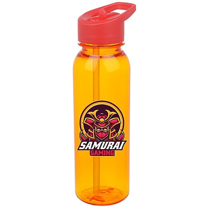 Outdoor Bottle with Flip Straw Lid - 24 oz - Full Color
