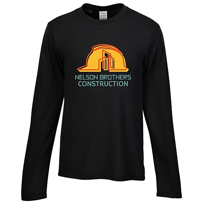 Hanes Cool-Dri Cotton Touch Long Sleeve T-Shirt - Full Color