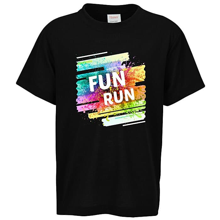 Hanes Cool Dri Cotton Touch T-Shirt - Youth - Full Color
