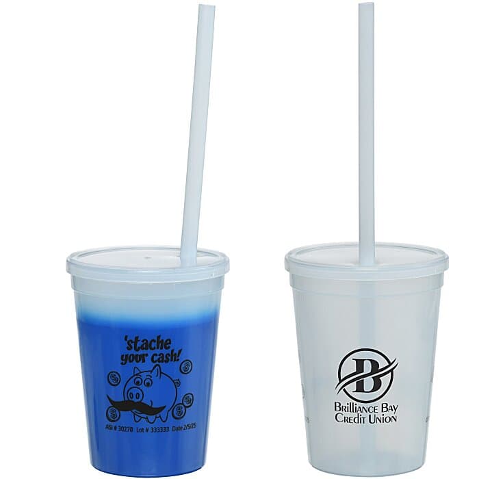 Super Kid Mood Stadium Cup with Straw - 12 oz - Dollars and Cents