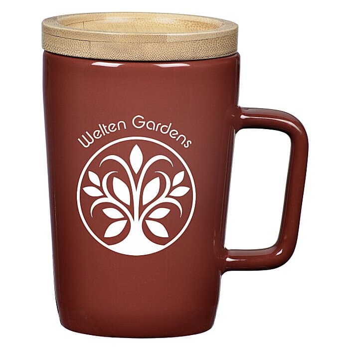 Sonder Coffee Mug with Bamboo Lid / Coaster - 14 oz