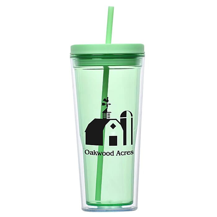 Vast Acrylic Tumbler with Straw - 21 oz