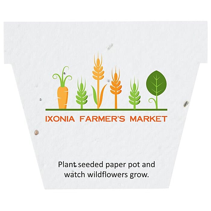Seed Paper Shapes - Pot