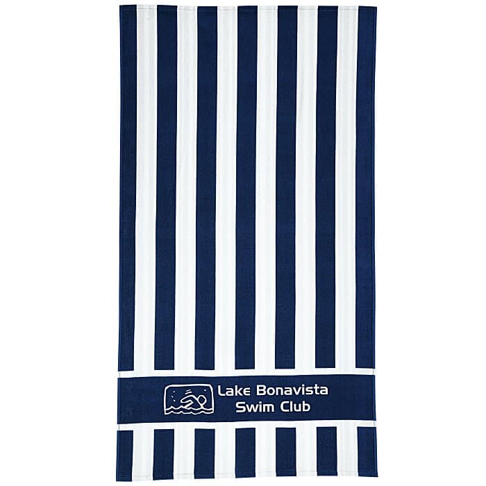 Double Sided Cabana Stripe Beach Towel