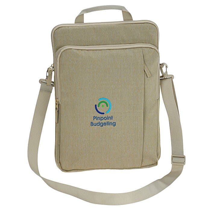 Garrison Vertical Laptop Bag - Embroidered