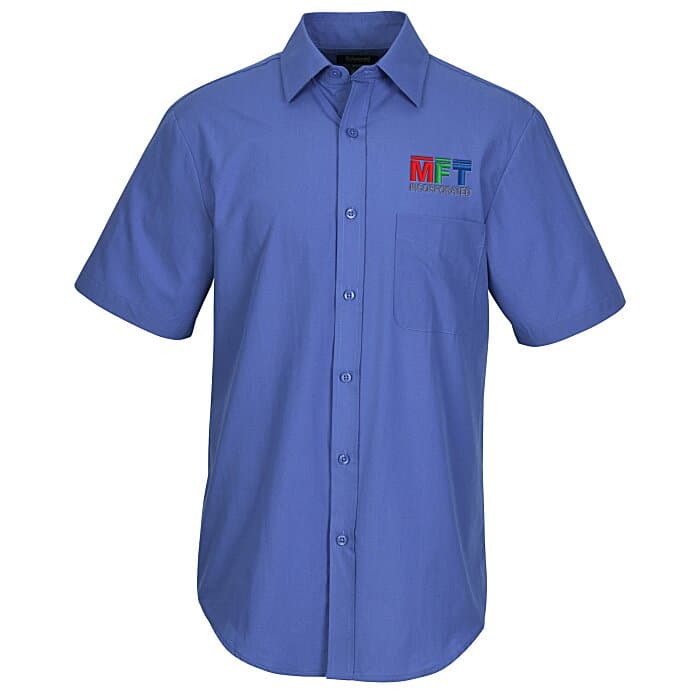 Essential Broadcloth Short Sleeve Shirt - Men's