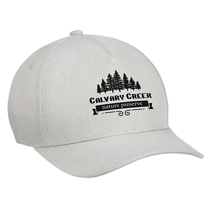 Five Panel Cap with Leatherette Backstrap