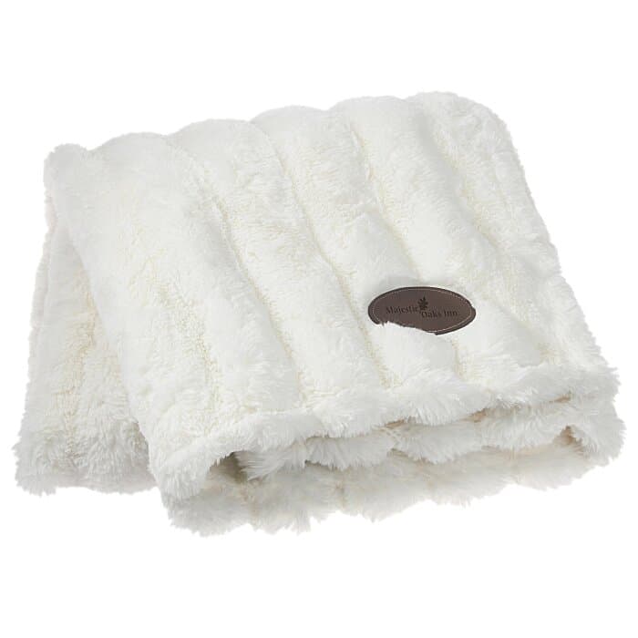 Vanilla Ridge Faux Fur Blanket