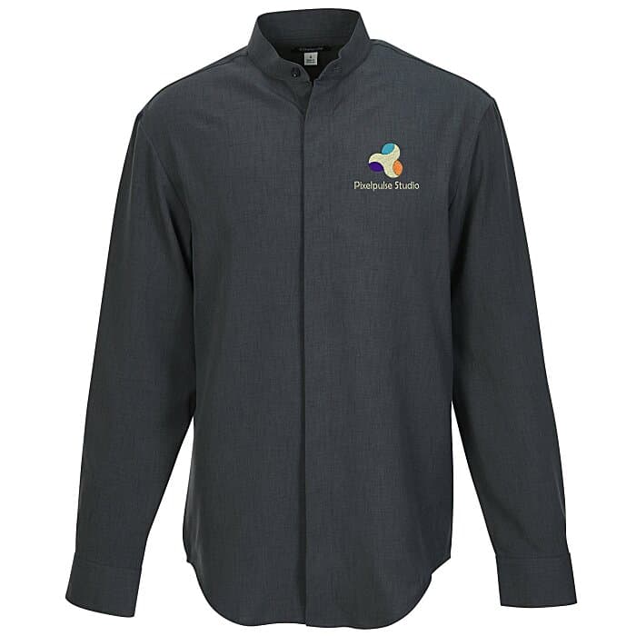 FlexBatiste Banded Collar Shirt - Men's