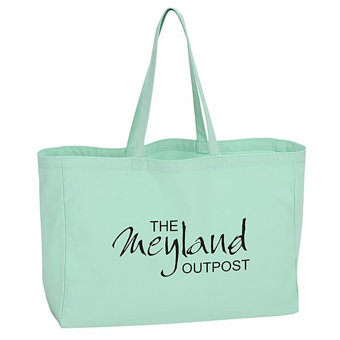 Oversized 10-oz Colorful Cotton Tote
