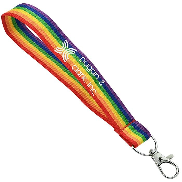 Rainbow Wristlet Keychain