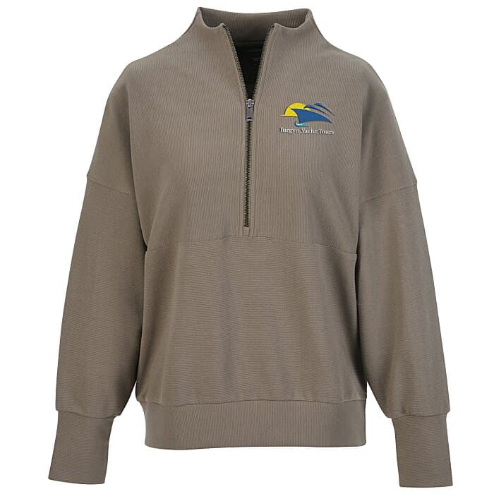 Ottoman Rib 1/4-Zip Pullover - Ladies'