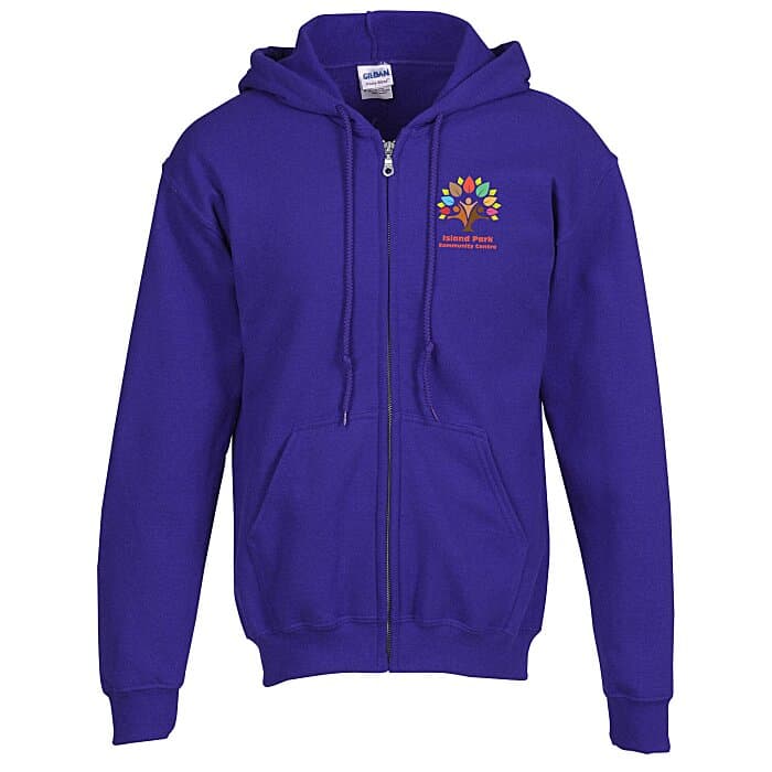 Gildan Full-Zip Hoodie - Men's - Full Color