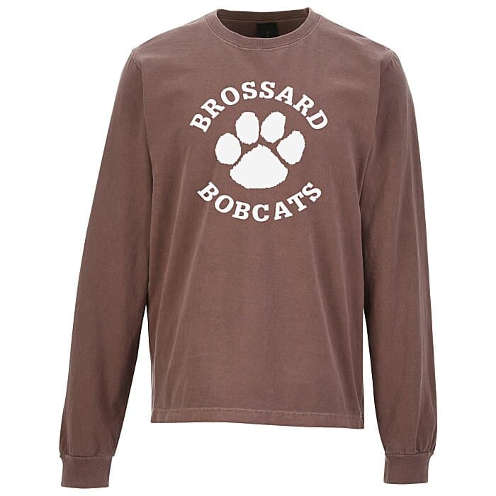 Bella+Canvas 6.5-oz Heavyweight Garment-Dyed Long Sleeve T-Shirt - Screen