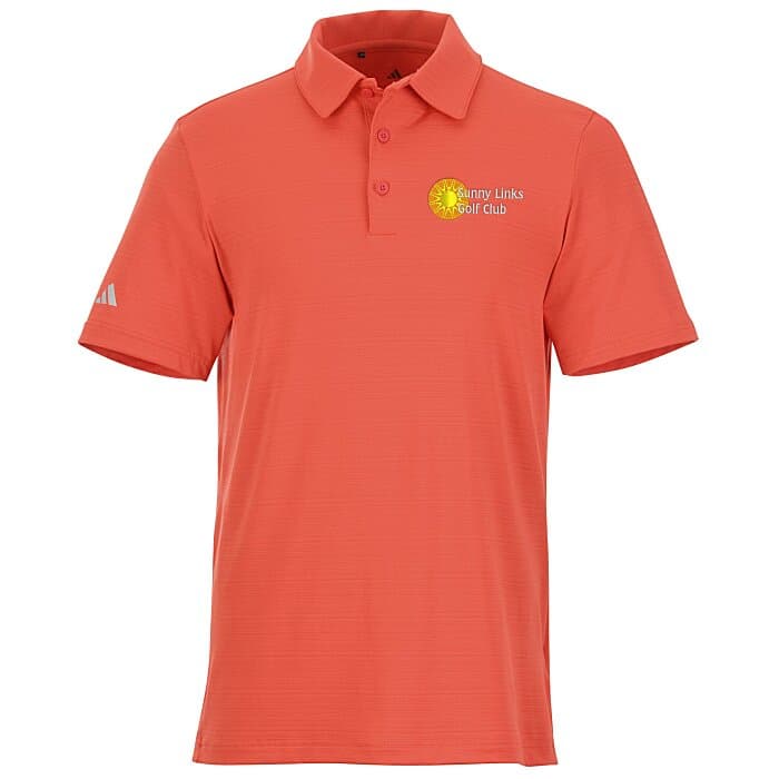 adidas Textured Stripe Polo - Men's