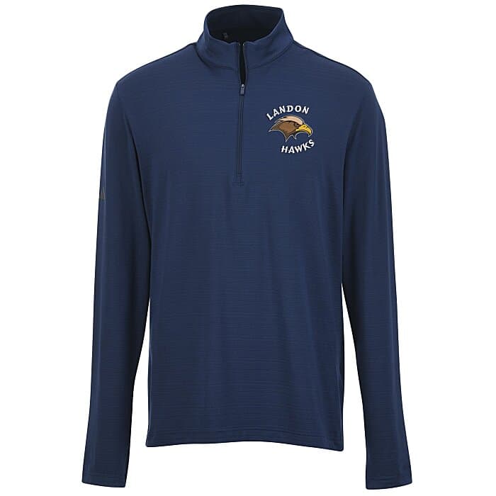 adidas Textured Stripe 1/4-Zip Pullover - Men's