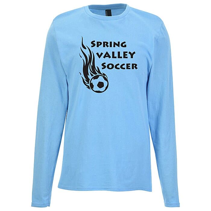 Port & Company Easy Cotton Long Sleeve T-Shirt - Screen