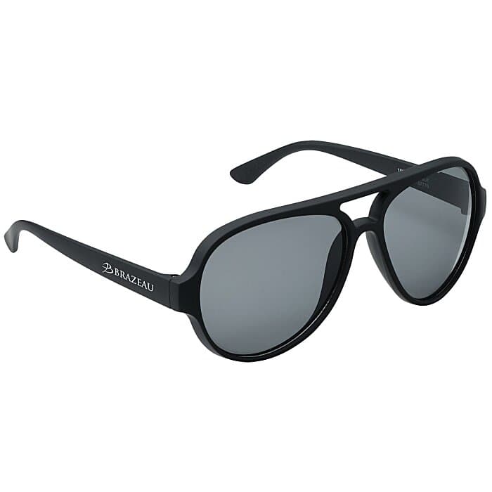Renew Aviator Sunglasses with Rubberized Frames