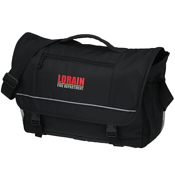 Classic Laptop Messenger Bag - Embroidered