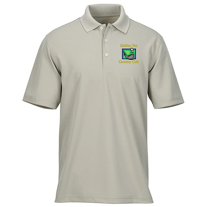 Dry Zone Stain Release Mini Grid Polo - Men's