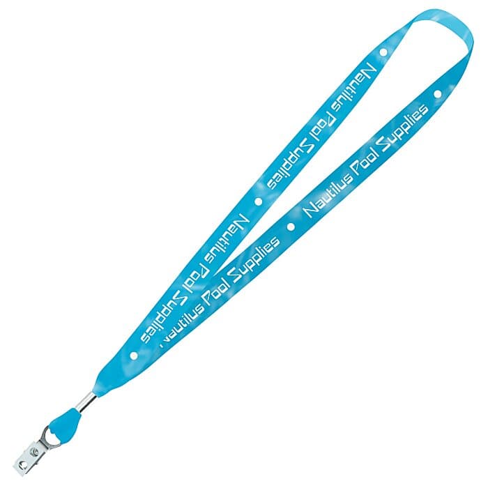 Lux Full Color Lanyard - 3/4-inch - 32-inch - Metal Bulldog Clip
