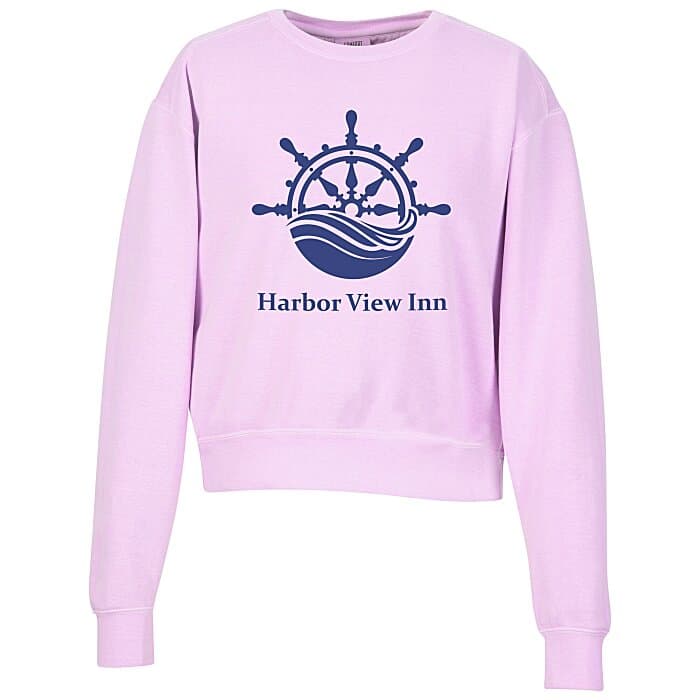 Comfort Colors Garment-Dyed Mid-Length Crew Sweatshirt - Ladies'