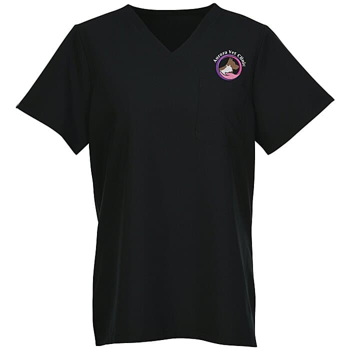 Hanes Essentials V-Neck Pocket Scrub Top - Ladies'
