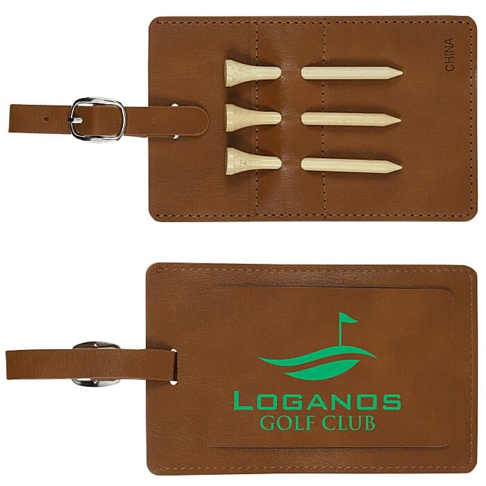 Golf Bag Tag & Tee Set