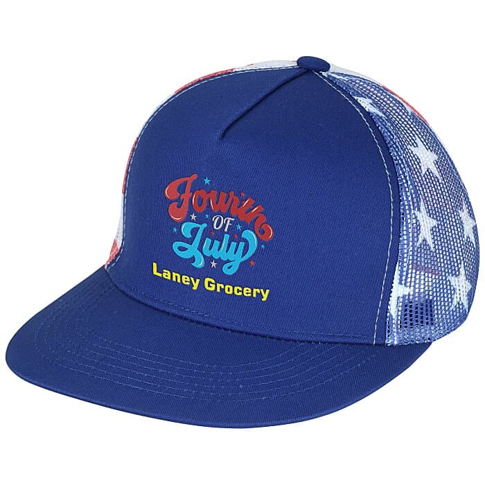 Patriotic Snapback Trucker Cap