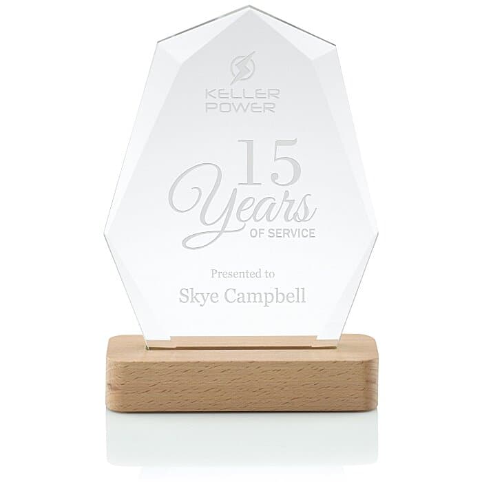 Babylon Starfire Glass Award - 7 1/2 inches