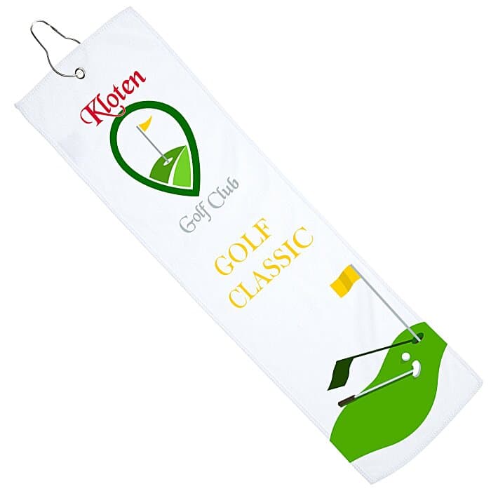 Tour Slim Golf Towel - Full Color